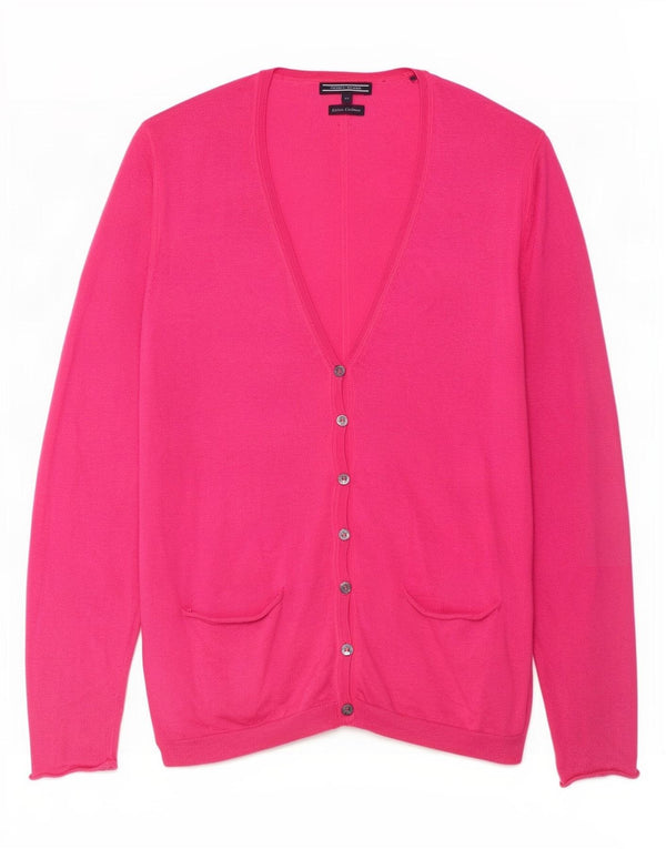 Pulover cardigan Tommy Hilfiger pentru femei UK 12, bumbac roz mediu