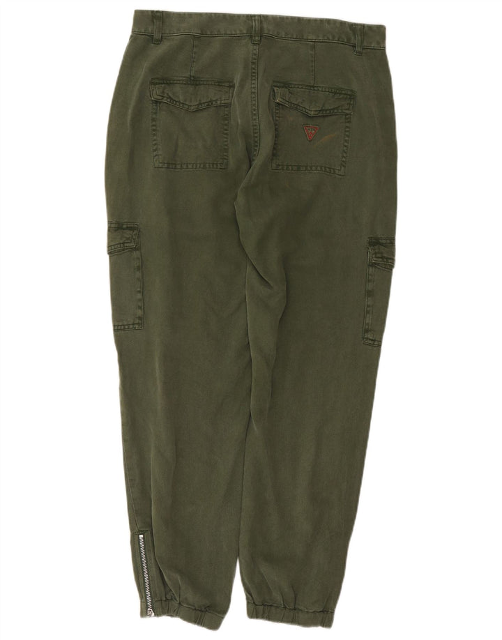 Pantaloni cargo Guess pentru femei, W28 L29, verde