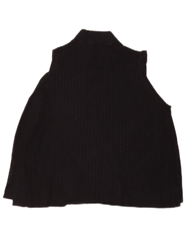 Crop Top fără mâneci pentru femei Marks & Spencer UK 20 2XL Viscoză neagră