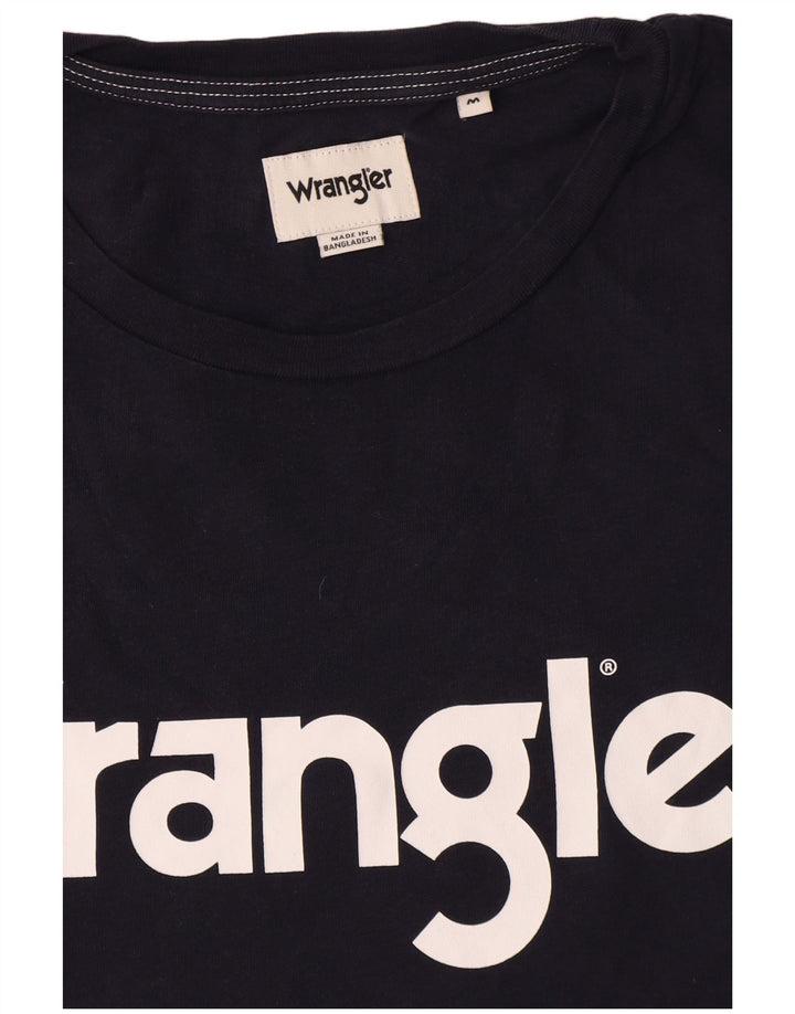 Tricou grafic pentru bărbați Wrangler Top mediu din bumbac bleumarin