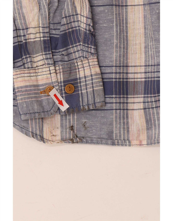 Cămașă pentru bărbați Levi's, bumbac cu carouri albastru mediu