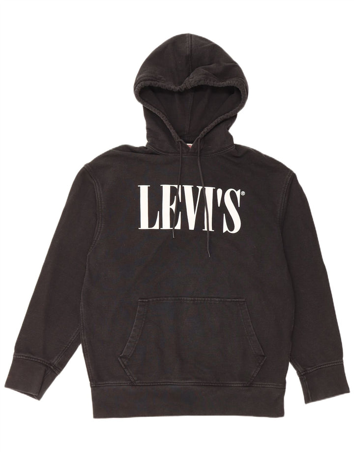 Pulover LEVI'S Relaxed Graphic Hoodie pentru bărbați, mediu negru