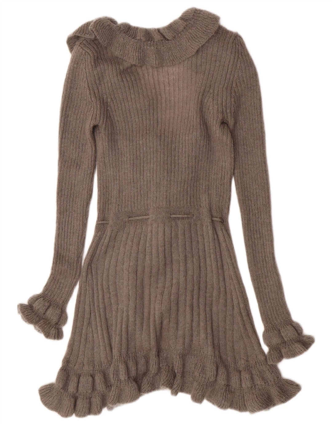 Pulover cardigan cu volane în față Northland pentru femei UK 8 mic gri