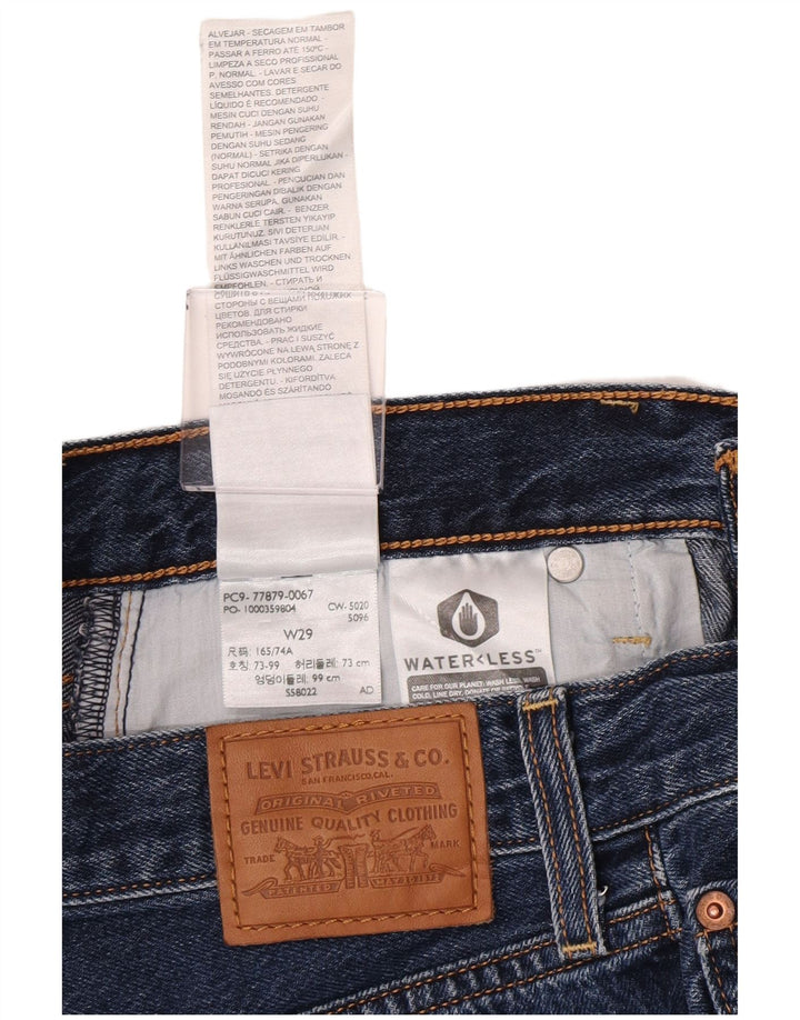 Pantaloni scurți Levi's Ribcage Denim W29 Medium Bluemarin Bumbac
