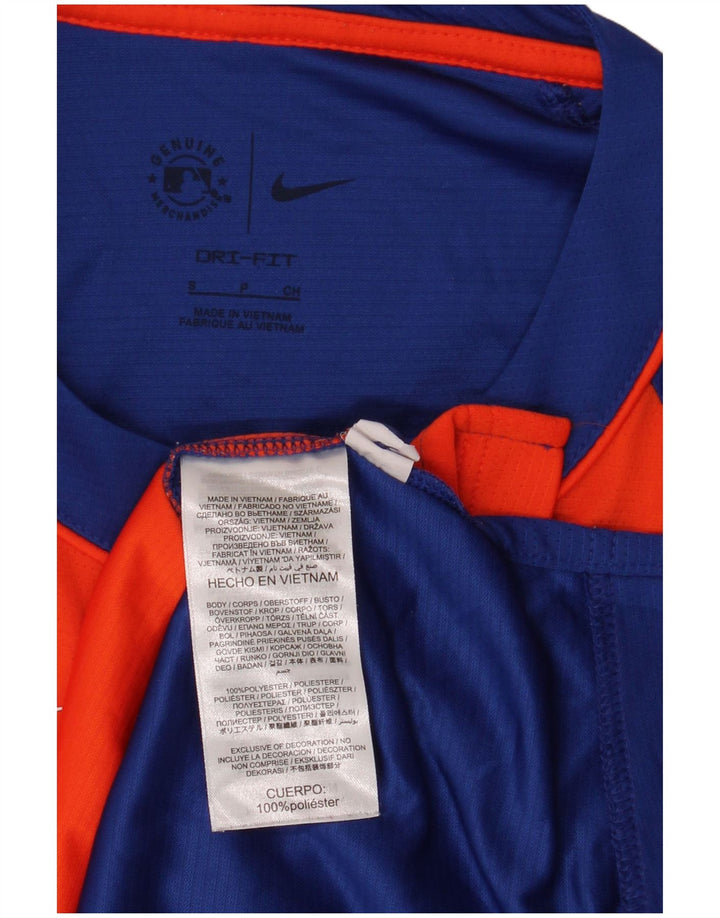 Tricou pentru bărbați Nike New York Mets Top mic portocaliu din poliester color bloc