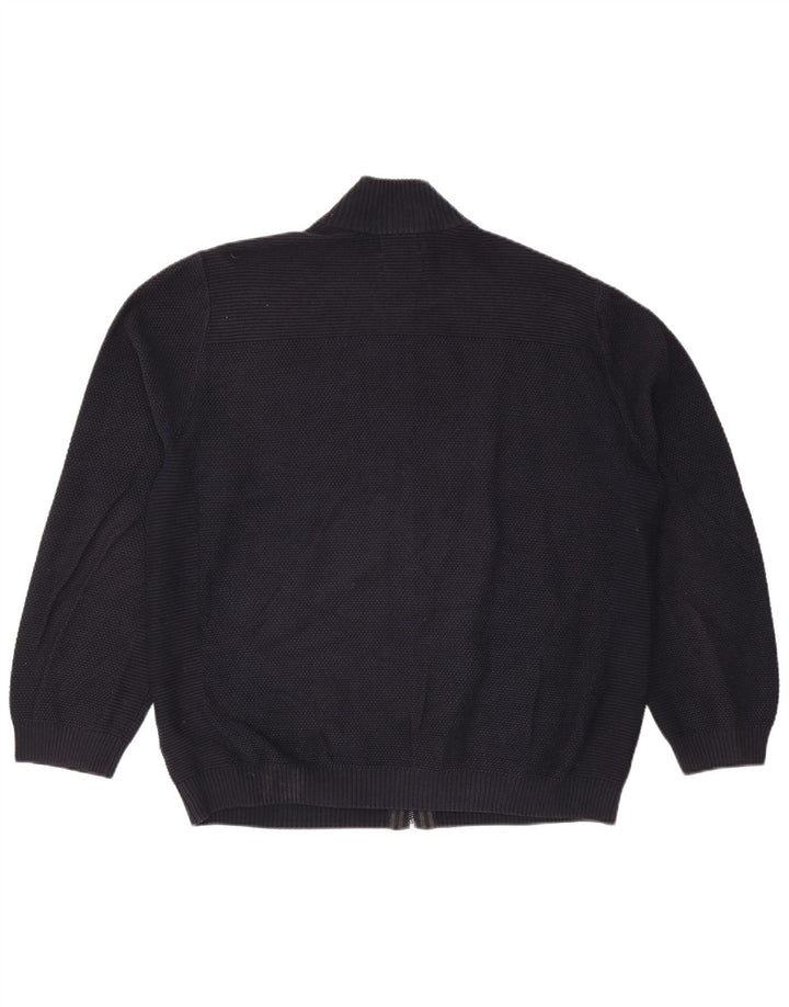 Pulover cardigan pentru bărbați Marks & Spencer, bumbac bleumarin 2XL