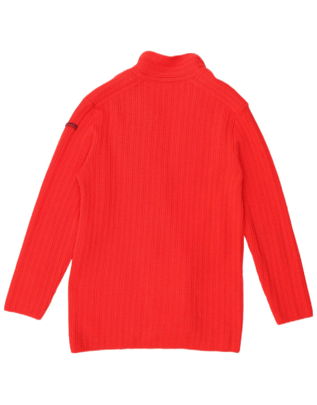 Pulover Cardigan Vintage pentru Damă US 6 Medium Red Lână virgină