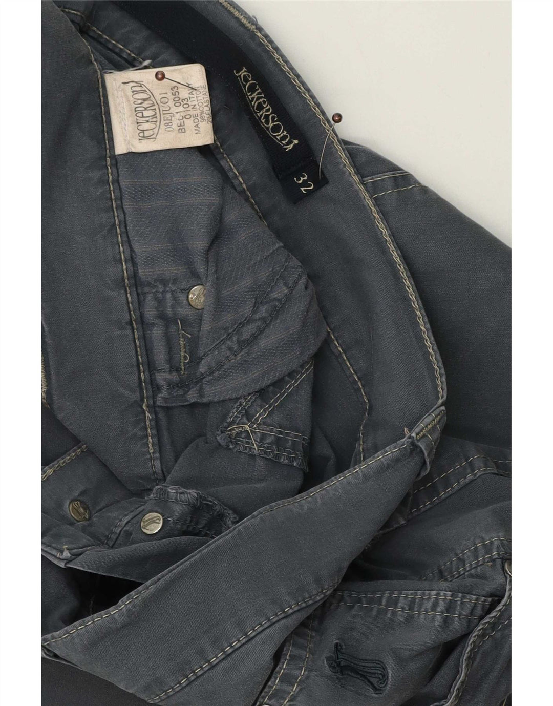 Pantaloni scurți casual pentru bărbați Jeckerson W32 bumbac gri mediu