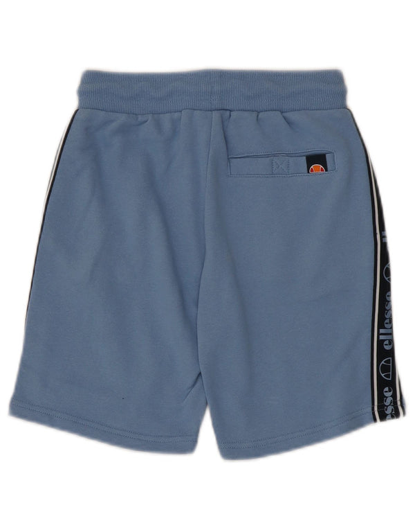 Pantaloni scurți sport grafic Ellesse pentru băieți 10-11 ani, bumbac color block, albastru