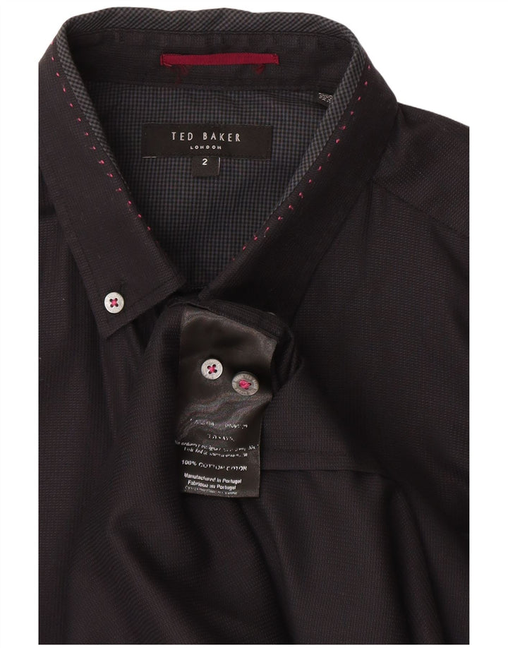 Cămașă pentru bărbați Ted Baker Mărimea 2 Bumbac bleumarin mic
