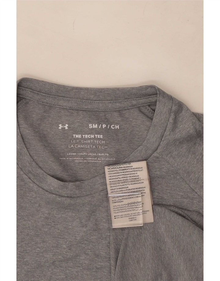 Tricou Under Armour pentru bărbați Top mic, gri, poliester