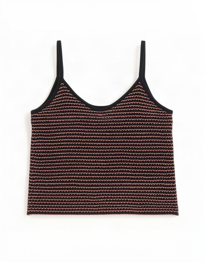 Top crop pentru femei Zara UK 10 mic, bleumarin, cu dungi