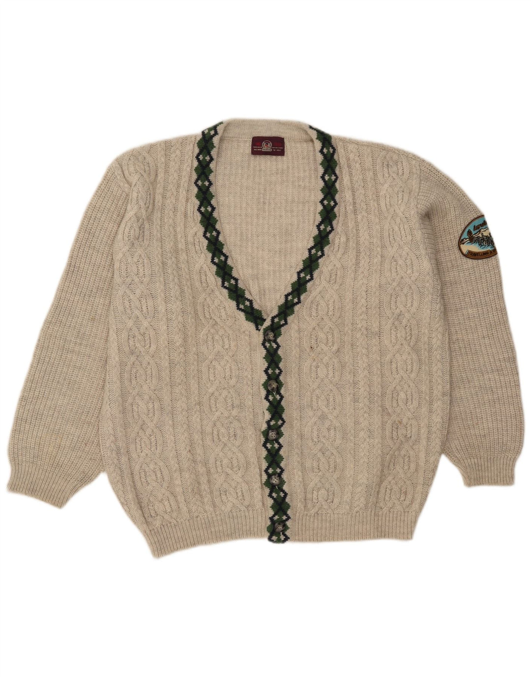 Pulover cardigan Invicta pentru bărbați, lână, gri mediu
