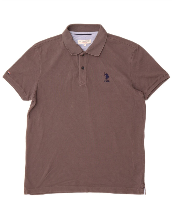 U.S. Polo Assn. Tricou polo pentru bărbați, bumbac gri mic
