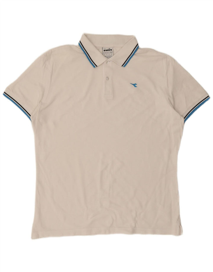 DIADORA Tricou Polo XL Alb Bumbac