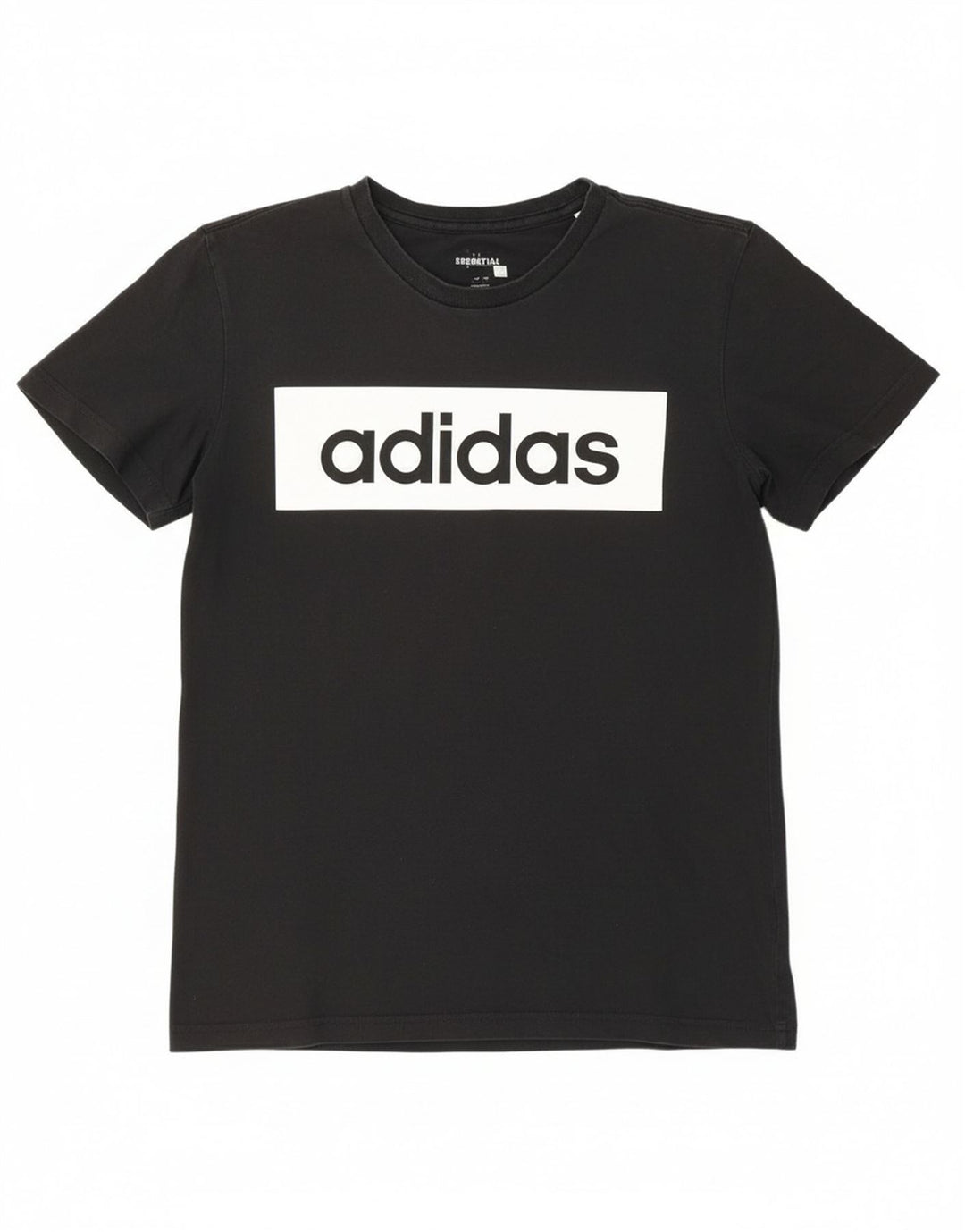 ADIDAS Womens Climalite Graphic T-Shirt Top UK 14 Medium Black