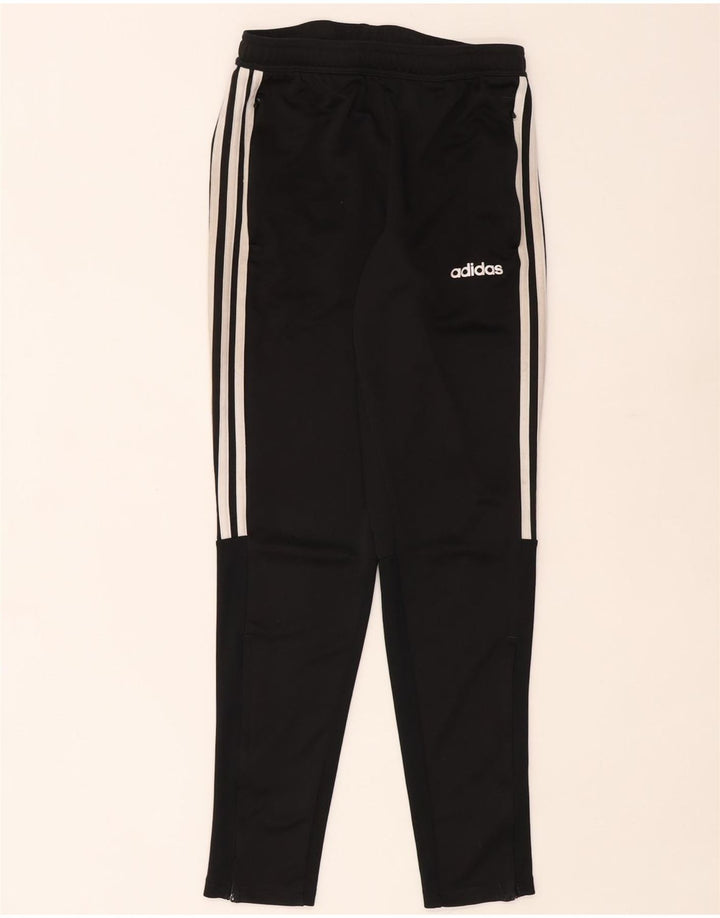 Pantaloni de trening Adidas Climalite pentru bărbați, poliester negru mic
