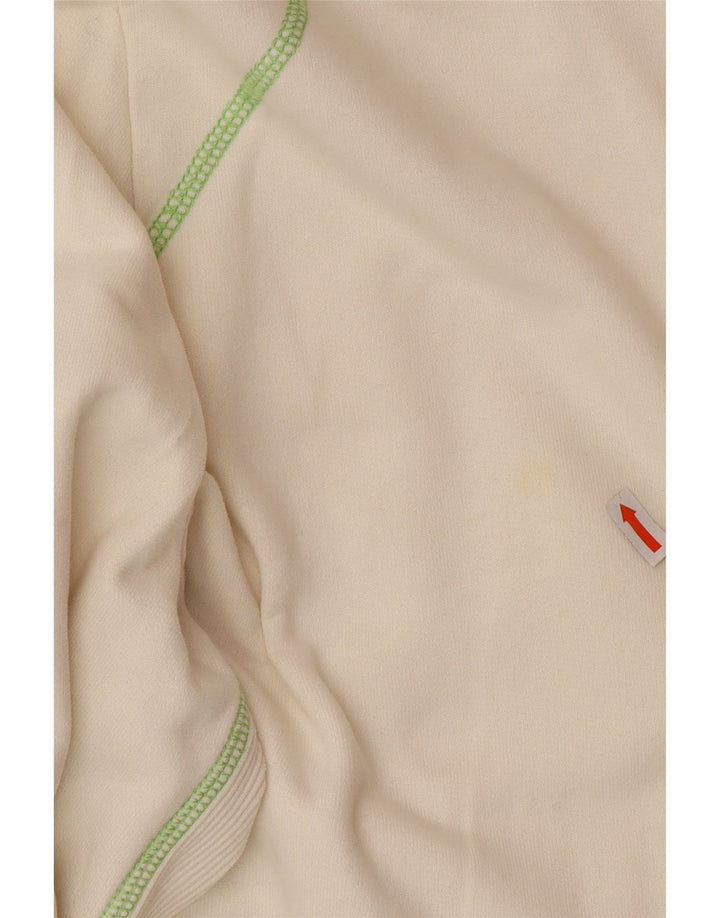 Pulover pentru femei Fat Face, cu grafic, cu fermoar și gât, UK 18 XL, alb