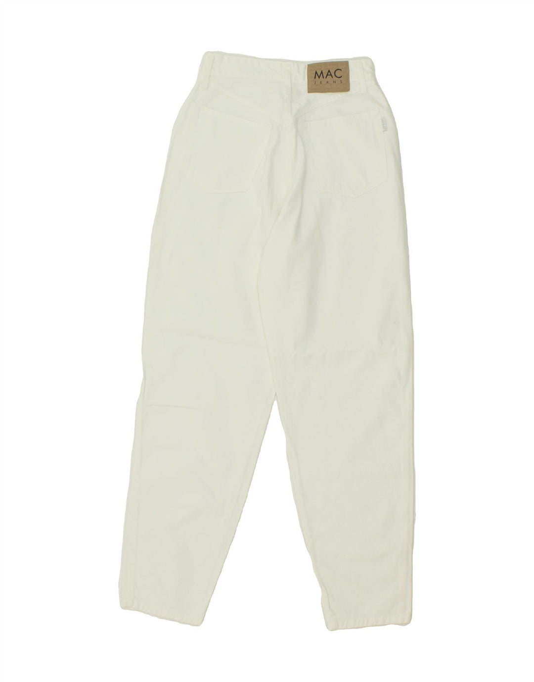 MAC Womens High Rise Slim Jeans EU 36 Small W26 L30 White Cotton Vintage Mac and Second-Hand Mac from Messina Hembry 