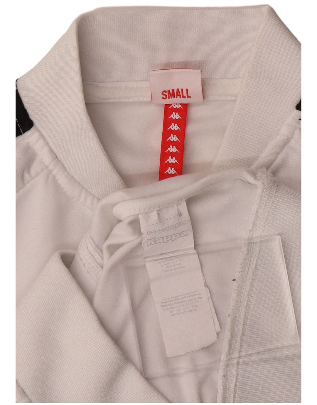 Jachetă de top pentru trening grafic KAPPA pentru fete 11-12 ani mic alb