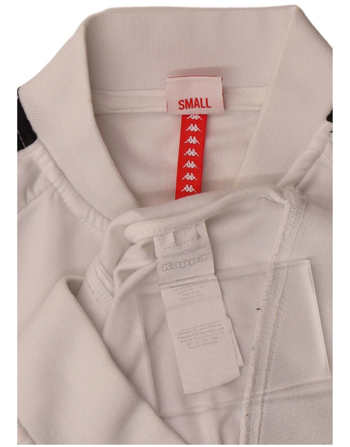 Jachetă de top pentru trening grafic KAPPA pentru fete 11-12 ani mic alb