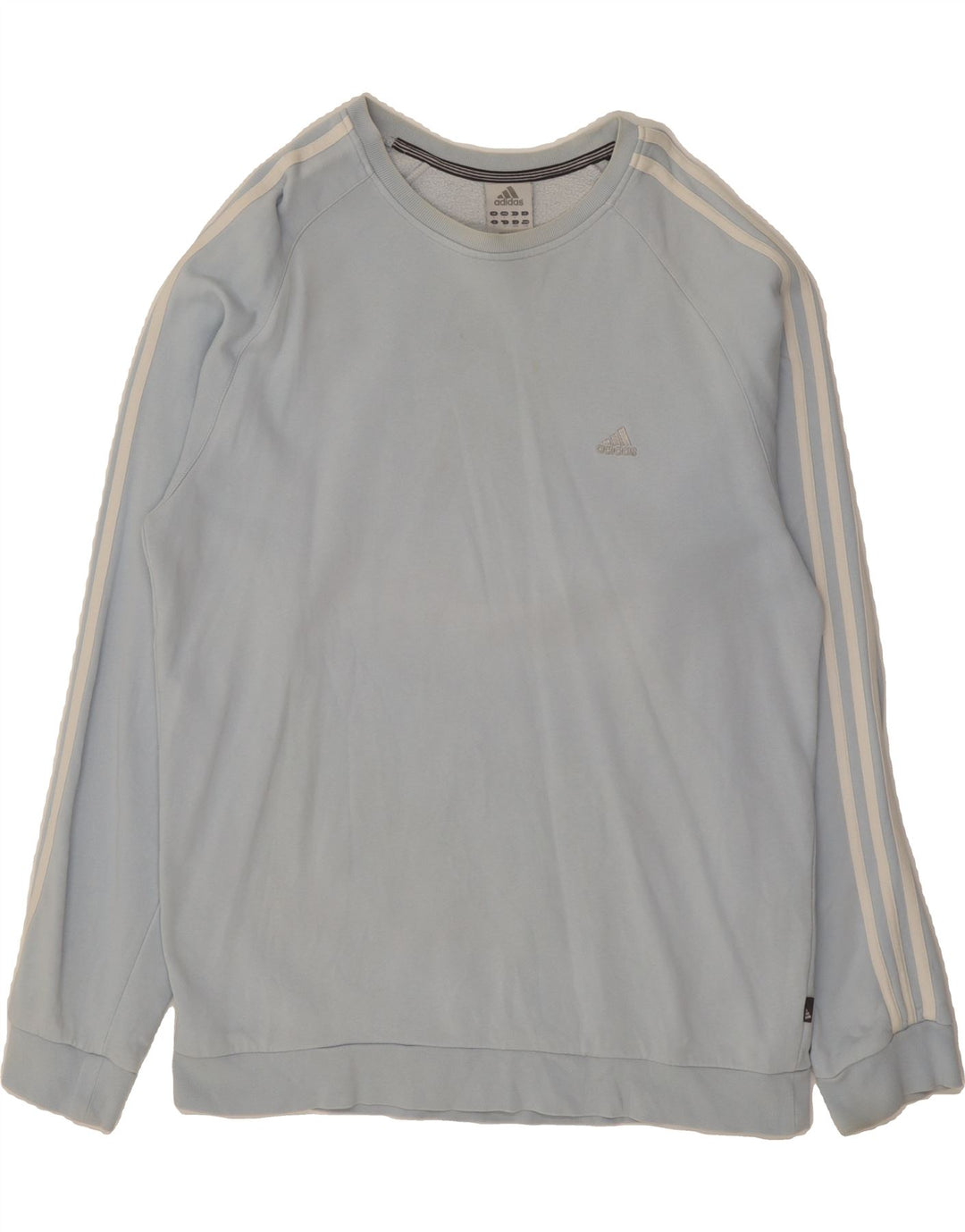 ADIDAS Mens Sweatshirt Jumper Large Blue Cotton Vintage Adidas and Second-Hand Adidas from Messina Hembry 