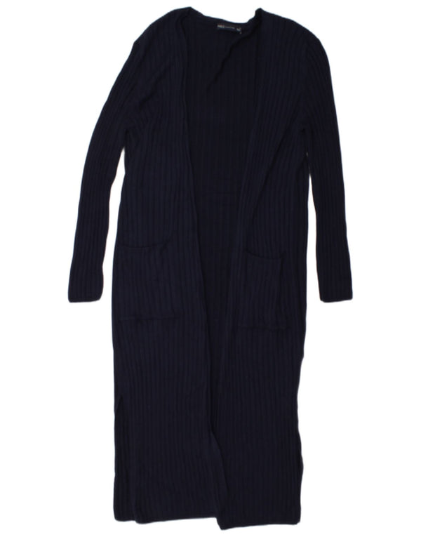 Pulover cardigan cu paragate pentru femei Marks & Spencer UK 12 Medium Bleumarin