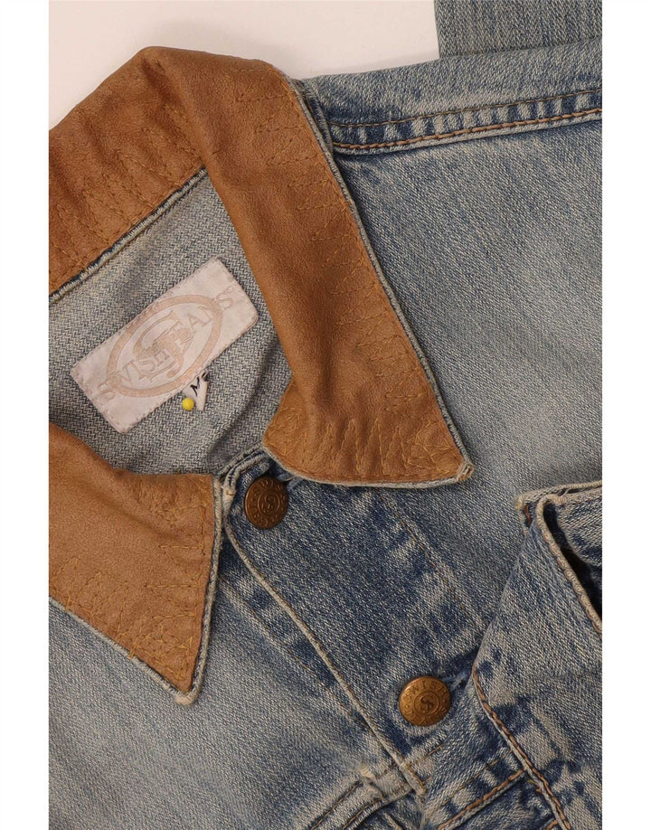 Jachetă de denim crop Swish pentru femei UK 14 Medium Blue