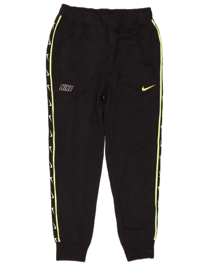 Pantaloni de trening grafic pentru bărbați Nike Pantaloni de jogging, poliester negru mic