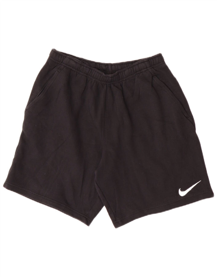 Pantaloni scurți sport Nike pentru bărbați, loose fit, bumbac mediu negru
