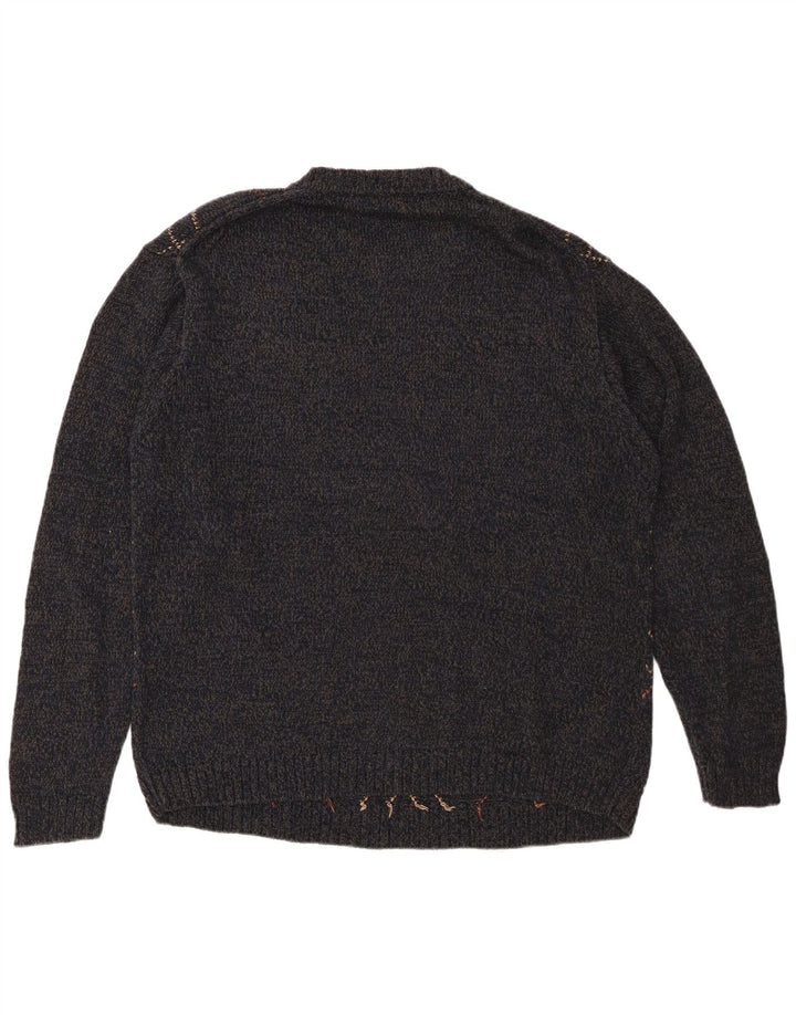 DOCKERS Pulover pentru bărbați cu gât roșu XL, albastru bleumarin, bumbac Argyle/Diamond