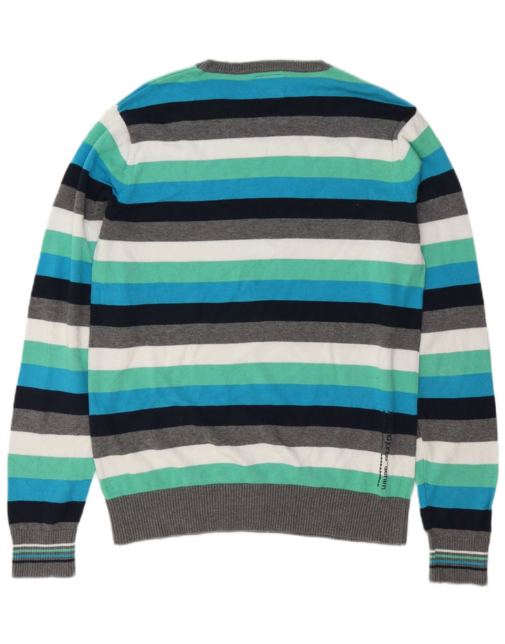 Pulover Jack & Jones pentru bărbați, cu gât crew, cu dungi mari, multicolore