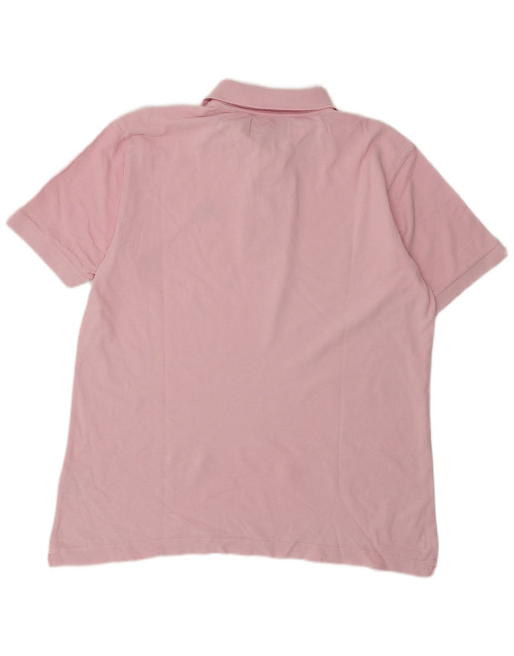 Tricou polo pentru bărbați Kappa, bumbac roz mare