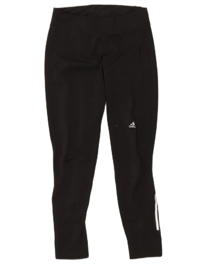 Leggings pentru femei Adidas UK 8/10 Poliester negru mic