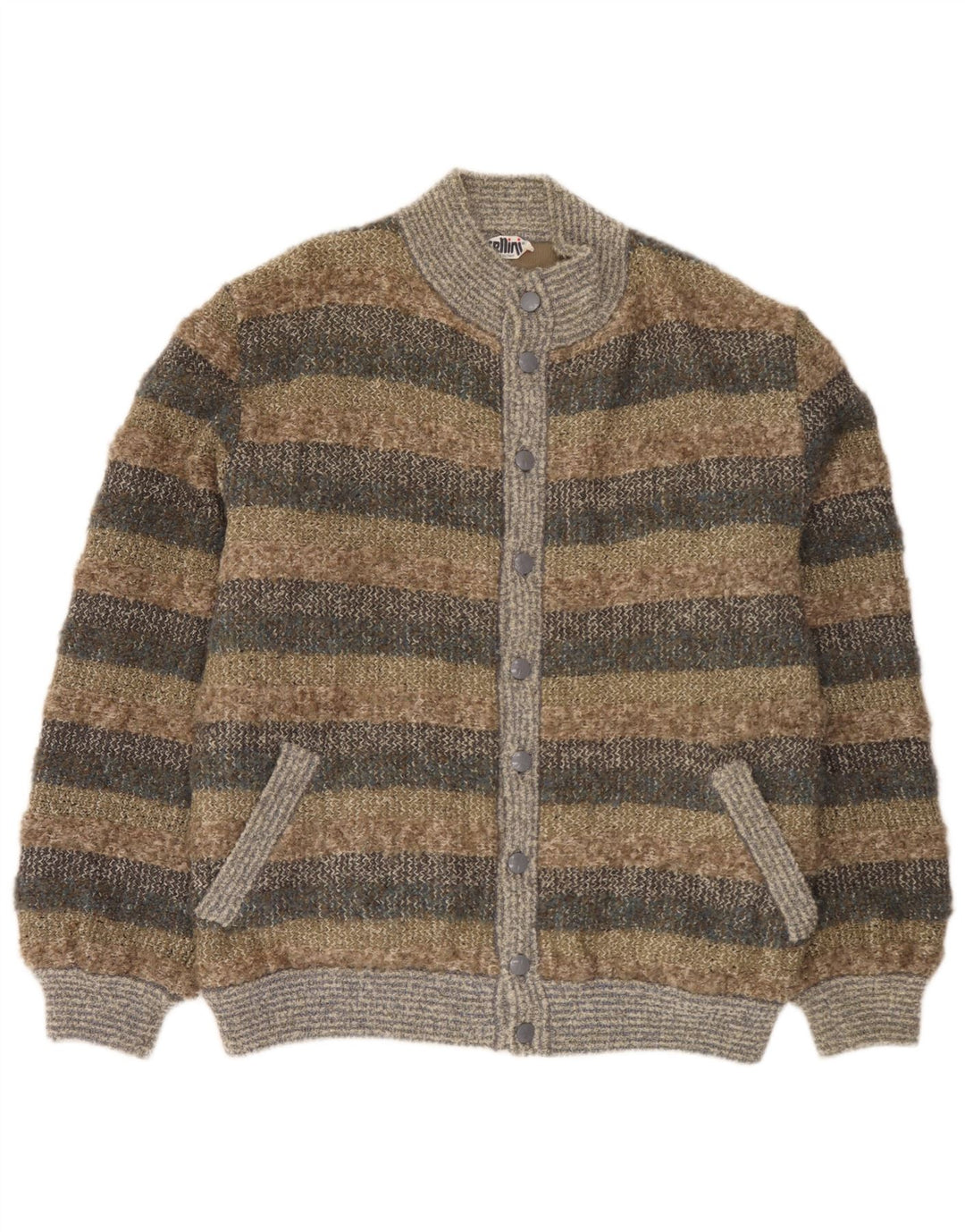 Pulover Cellini pentru bărbați cardigan IT 52 mare, multicolor, cu dungi