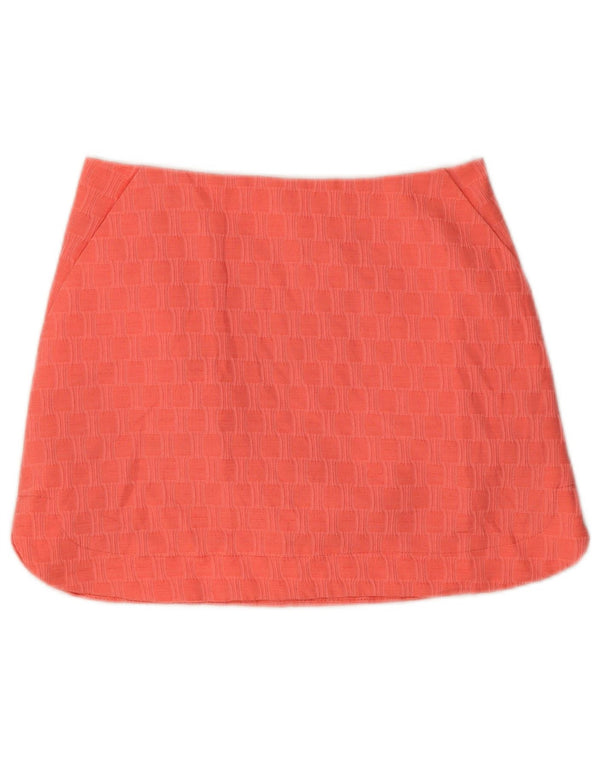 Fusta mini Topshop pentru femei UK 10 Small W28 Pink Geometric Poliester
