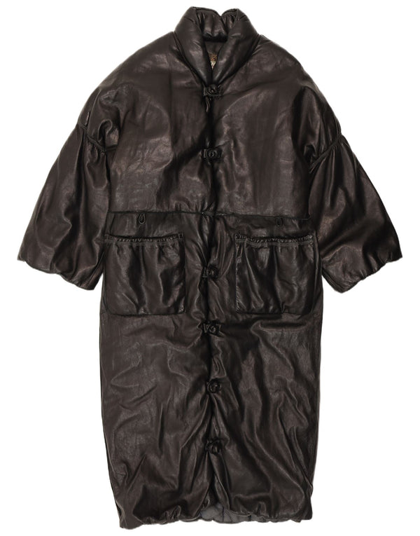 Palton din piele pentru femei Garage cu mâneci 3/4 UK 18 XL negru