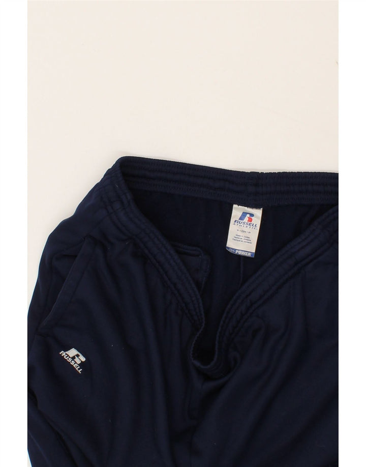 RUSSELL ATHLETIC Mens Dri-Power Tracksuit Trousers Small  Navy Blue Vintage Russell Athletic and Second-Hand Russell Athletic from Messina Hembry 