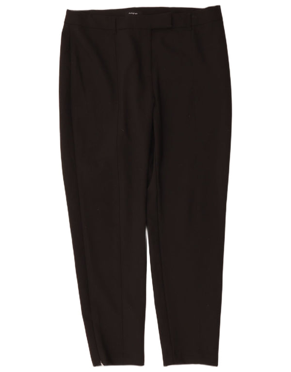 Pantaloni de costum conici pentru femei Marks & Spencer UK 16 Large W36 L30 Negru