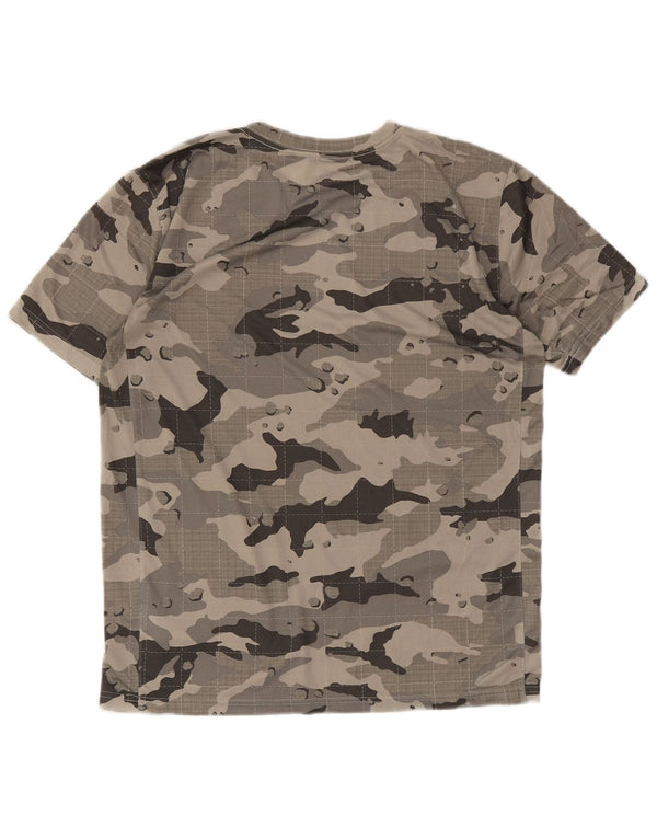 Tricou Nike pentru bărbați Dri Fit Top Medium Gri din poliester camuflaj