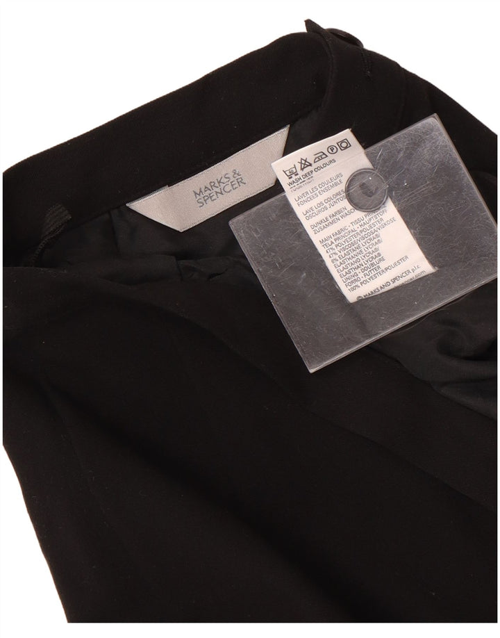 Fusta creion pentru femei Marks & Spencer UK 12 Medium W28 Poliester negru
