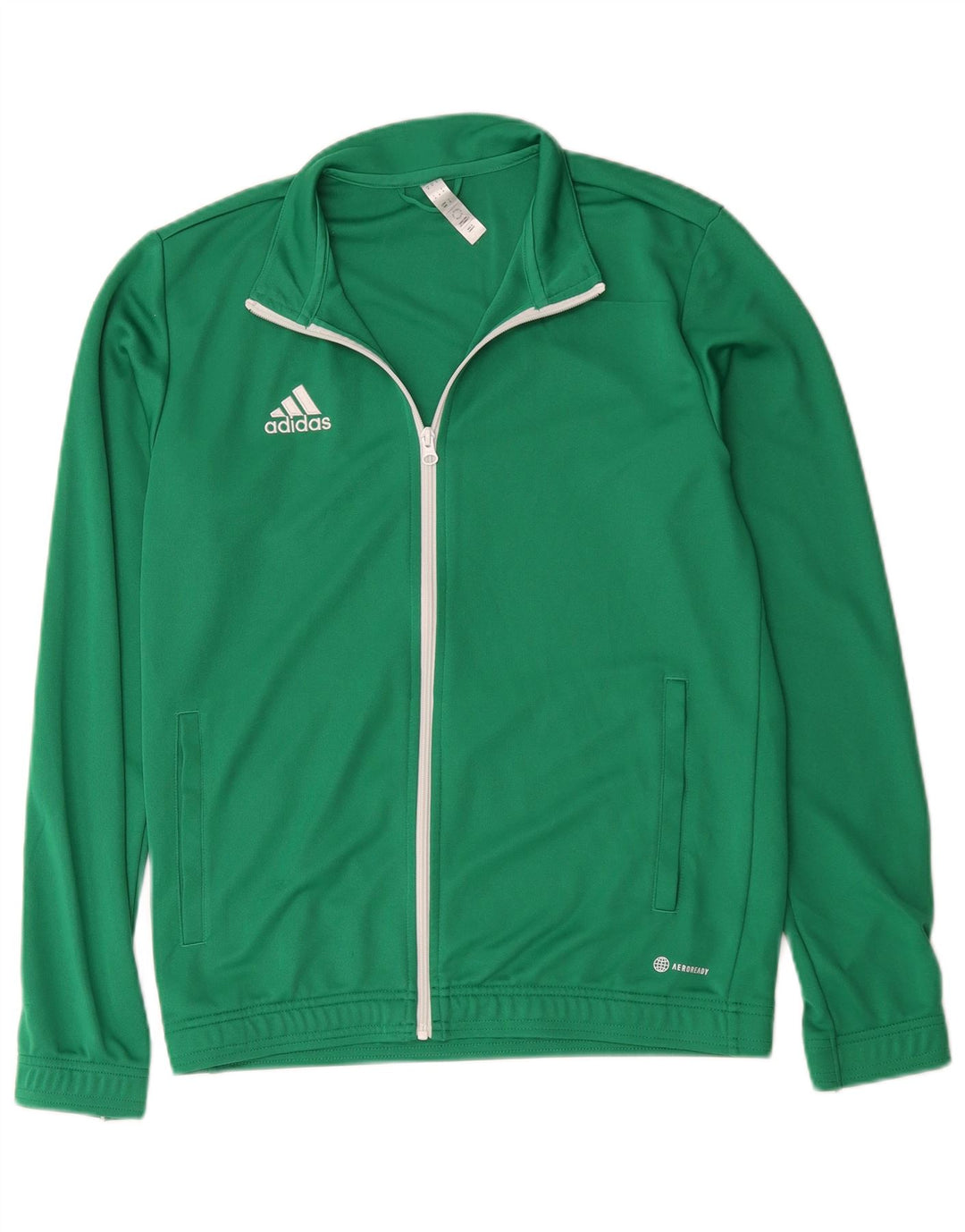 Jachetă de trening pentru bărbați Adidas Aeroready, poliester verde mediu
