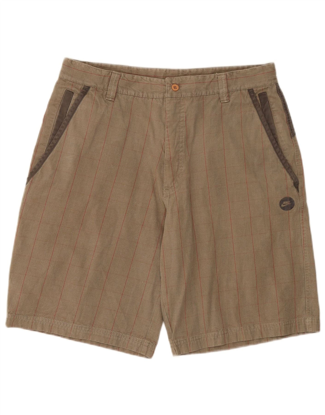 Pantaloni scurți cargo Nike pentru bărbați, medii W32, bej, din bumbac