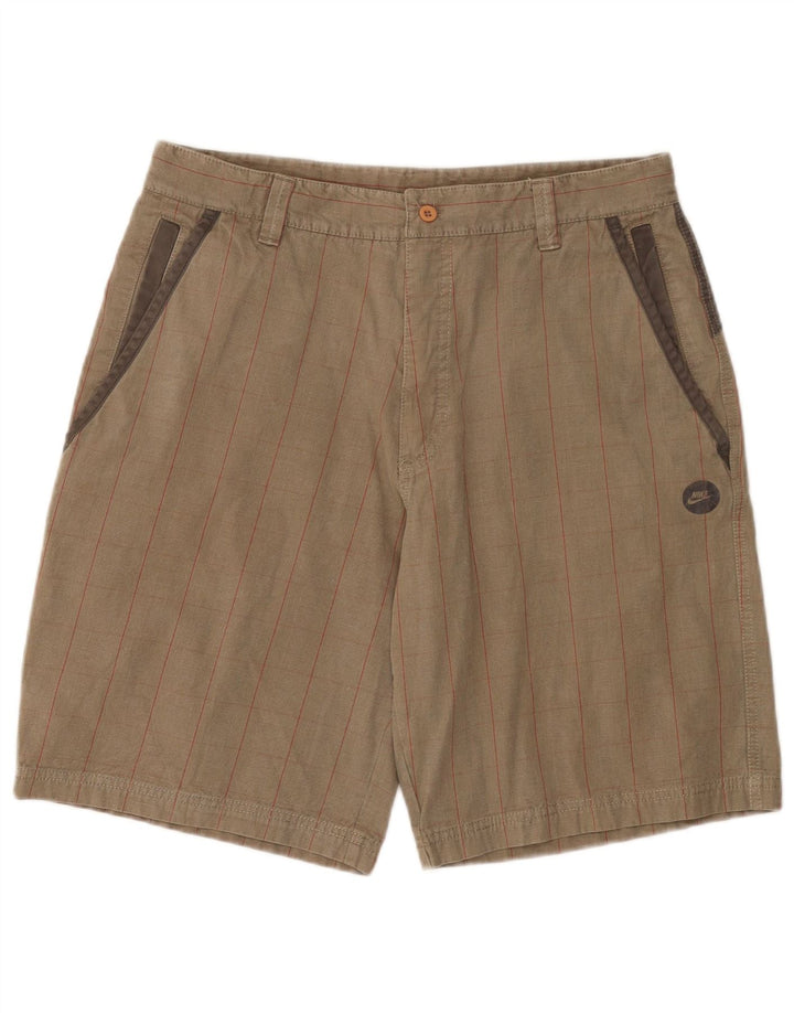 Pantaloni scurți cargo Nike pentru bărbați, medii W32, bej, din bumbac