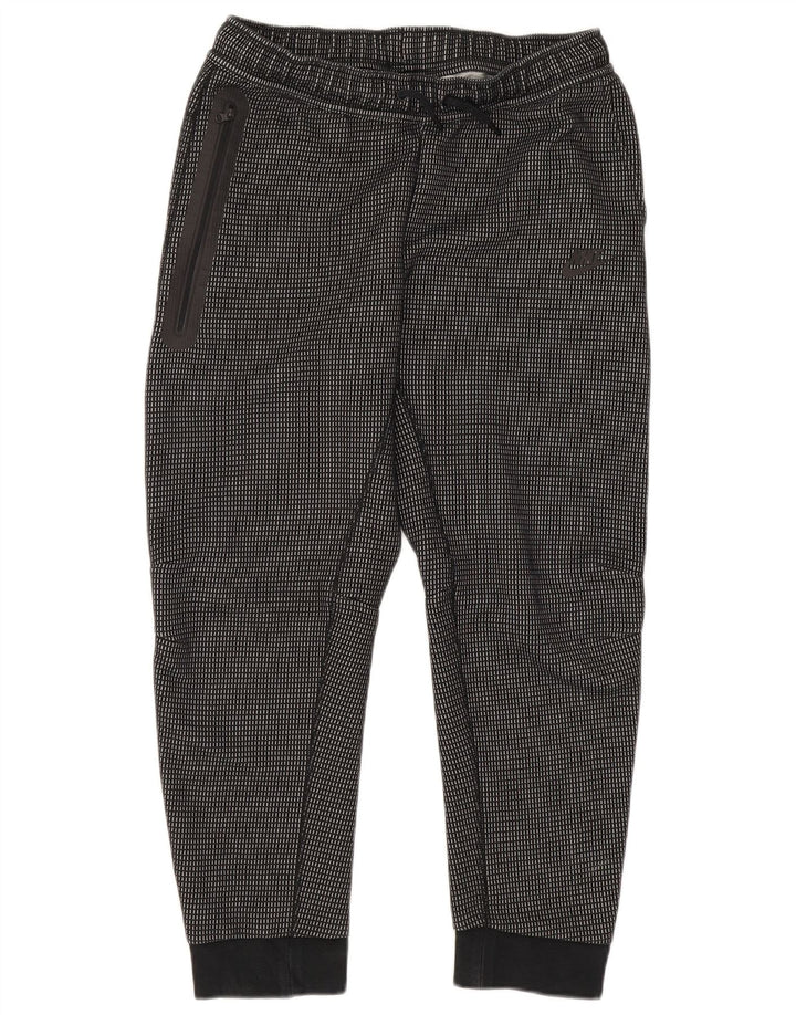 Nike Băieți Pantaloni de trening Pantaloni de jogging 13-14 ani XL Poliester cu carouri negru
