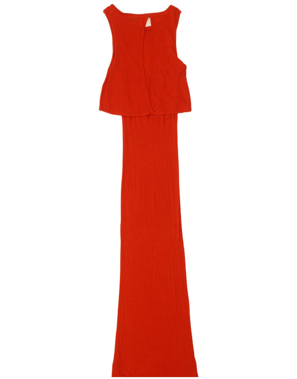Rochie maxi fără mâneci pentru femei Topshop UK 8 Small Red