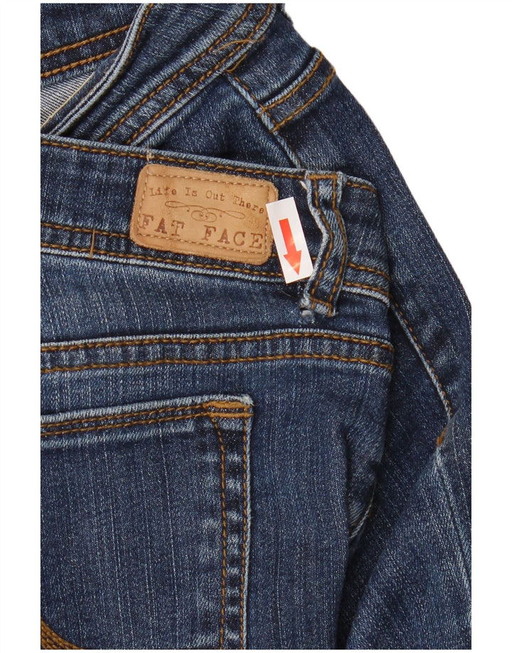 Fat Face Blugi tăiați pentru femei UK 14 Large W34 L24 Bleumarin