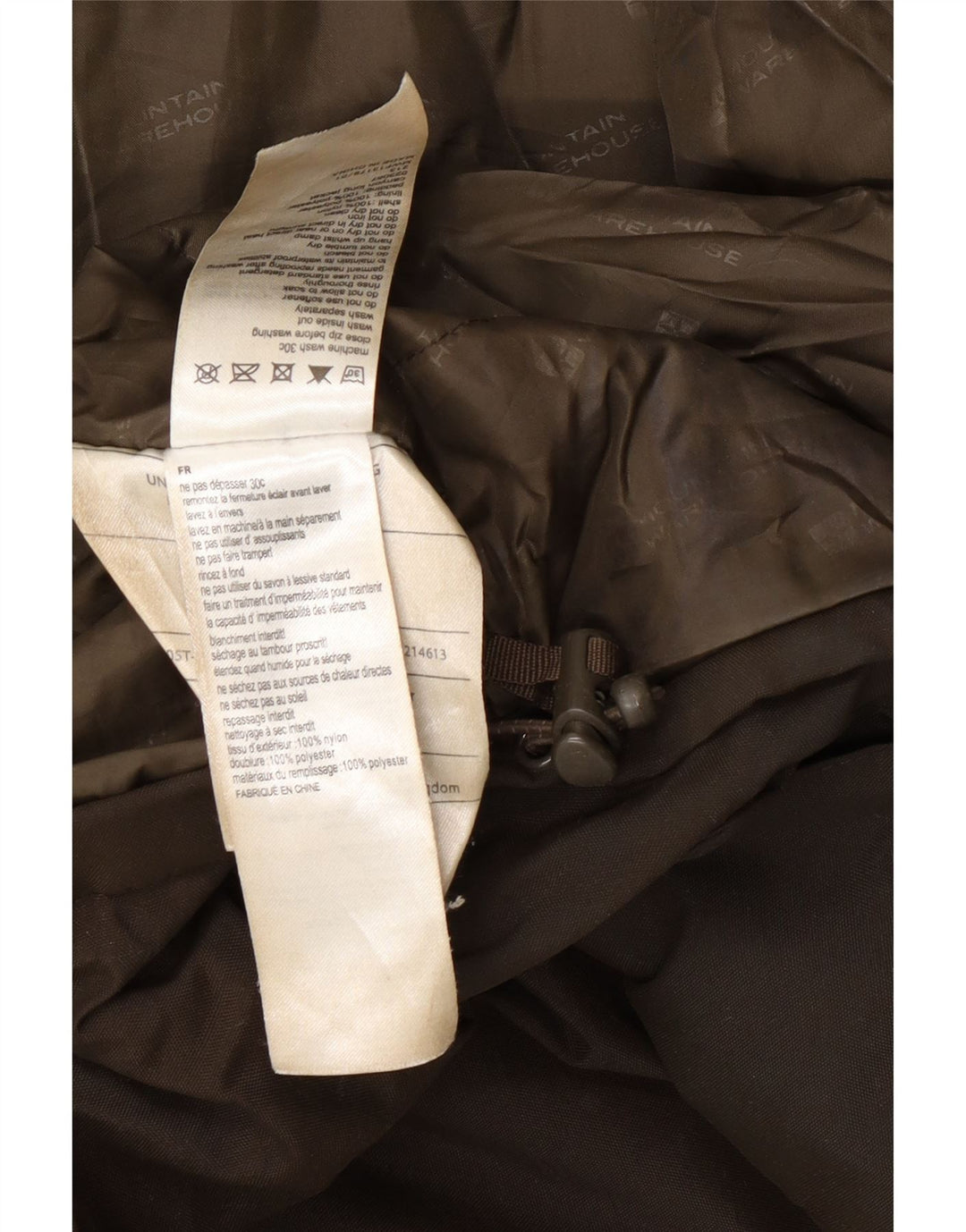Jachetă parka cu glugă pentru bărbați Mountain Warehouse UK 38, nailon maro mediu