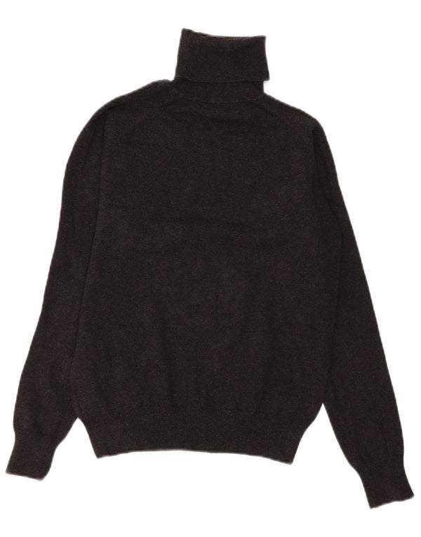 Pulover pentru femei Zara cu gât rulat UK 14 mare bumbac gri