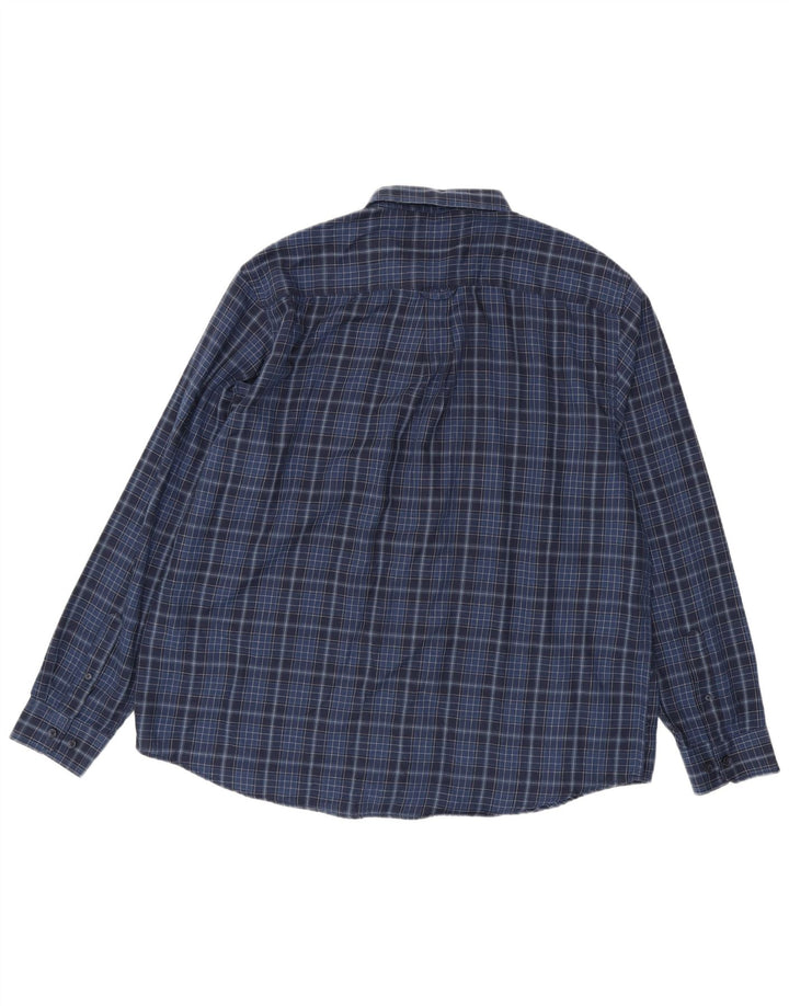 Cămașă pentru bărbați James Pringle 2XL, poliester cu carouri bleumarin